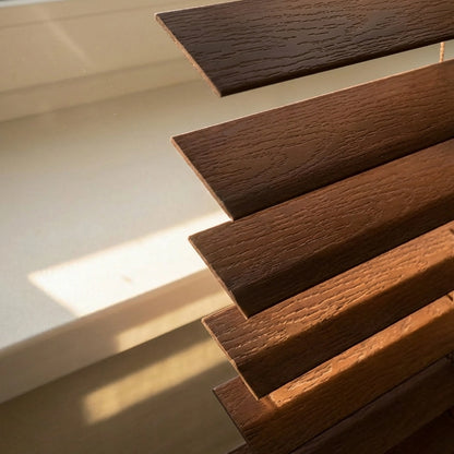 Regal Estate 2 inch Faux Wood Blinds For Windows, 48" Height, Chestnut