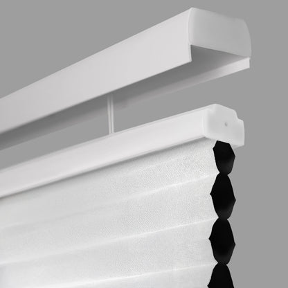 Regal Estate DrillMount Cordless 1.5 inch Blackout Top Down Bottom Up Cellular Shades For Windows, 64" Height