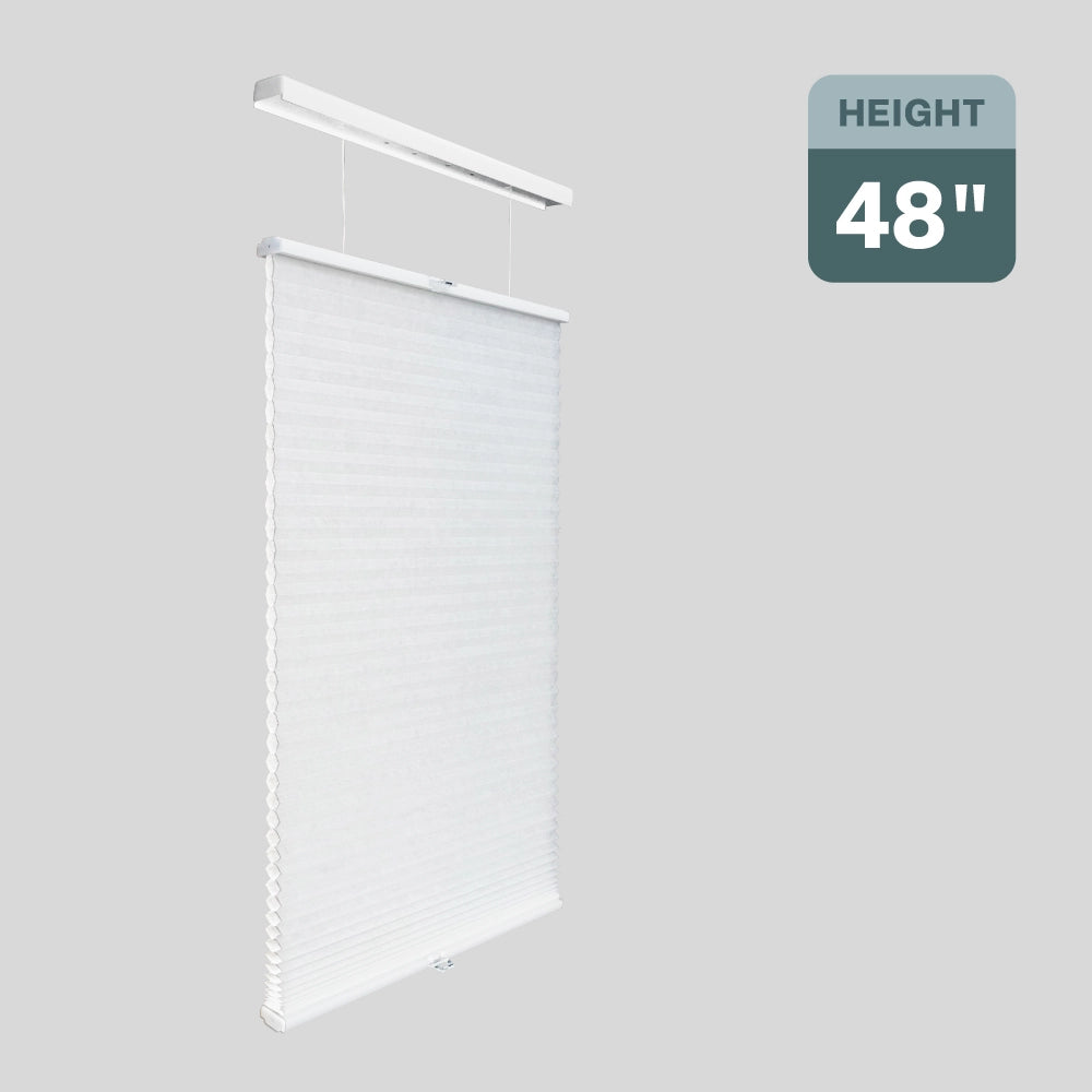 Regal Estate DrillMount Cordless 1.5 inch Light Filtering Top Down Bottom Up Cellular Shades For Windows, 48" Height