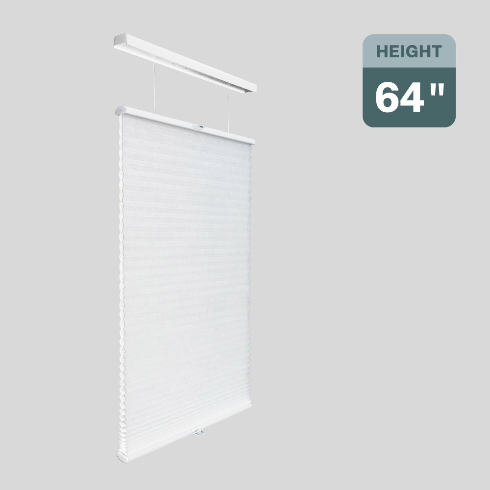 Regal Estate DrillMount Cordless 1.5 inch Light Filtering Top Down Bottom Up Cellular Shades For Windows, 64" Height