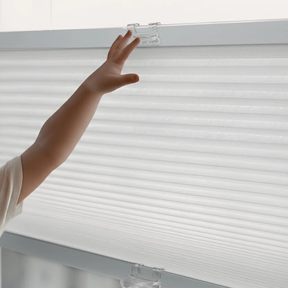 Regal Estate DrillMount Cordless 1.5 inch Light Filtering Top Down Bottom Up Cellular Shades For Windows, 64" Height