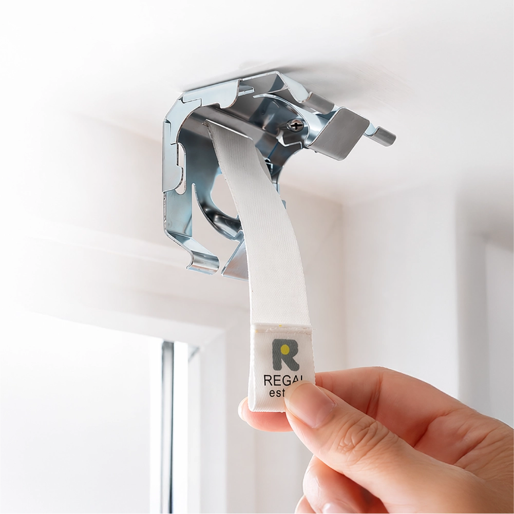 Regal Estate DrillMount Cordless 1.5 inch Light Filtering Top Down Bottom Up Cellular Shades For Windows, 64" Height