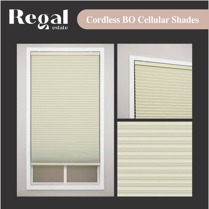 Regal estate Cordless 1.5" Blackout Cellular Shades, 36" Height - Alabaster