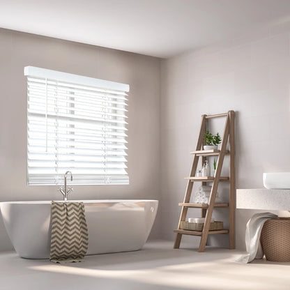 REGAL estate 2" Smooth Faux Wood Blinds Room Darkening For Windows, 60" Height